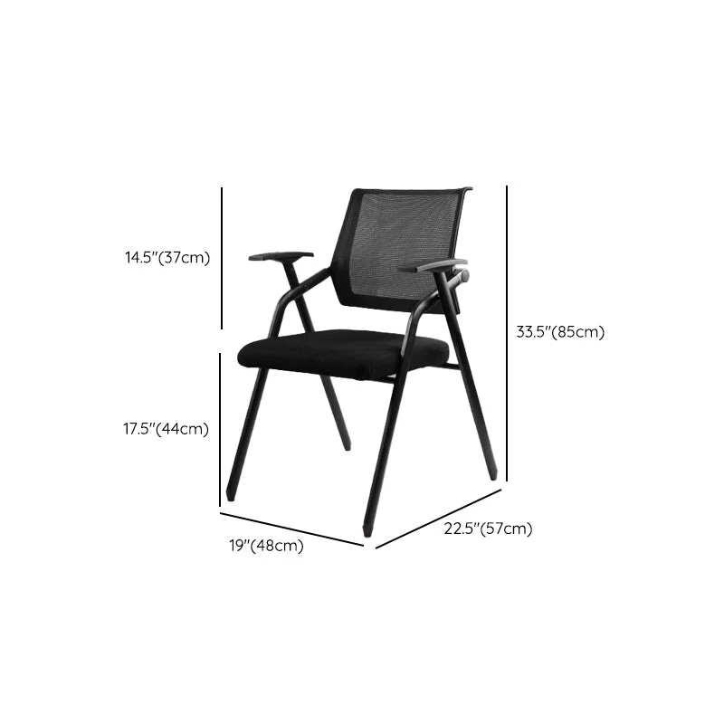 Chaise de conférence contemporaine en métal, chaise de bureau ergonomique en maille Clearhalo