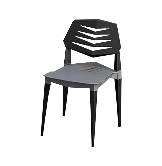 Chaise de conférence contemporaine sans bras, chaise en plastique avec pieds pour bureau Clearhalo
