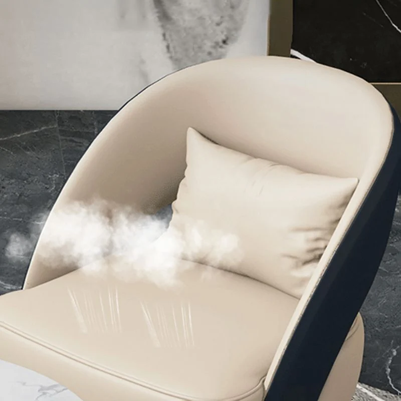 Chaise de conférence contemporaine sans bras, chaise en cuir pour bureau Clearhalo