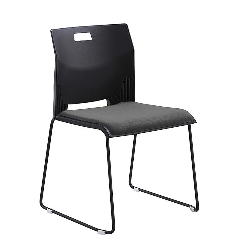 Chaise de conférence à dossier bas sans accoudoirs, chaise contemporaine à cadre en acier Clearhalo