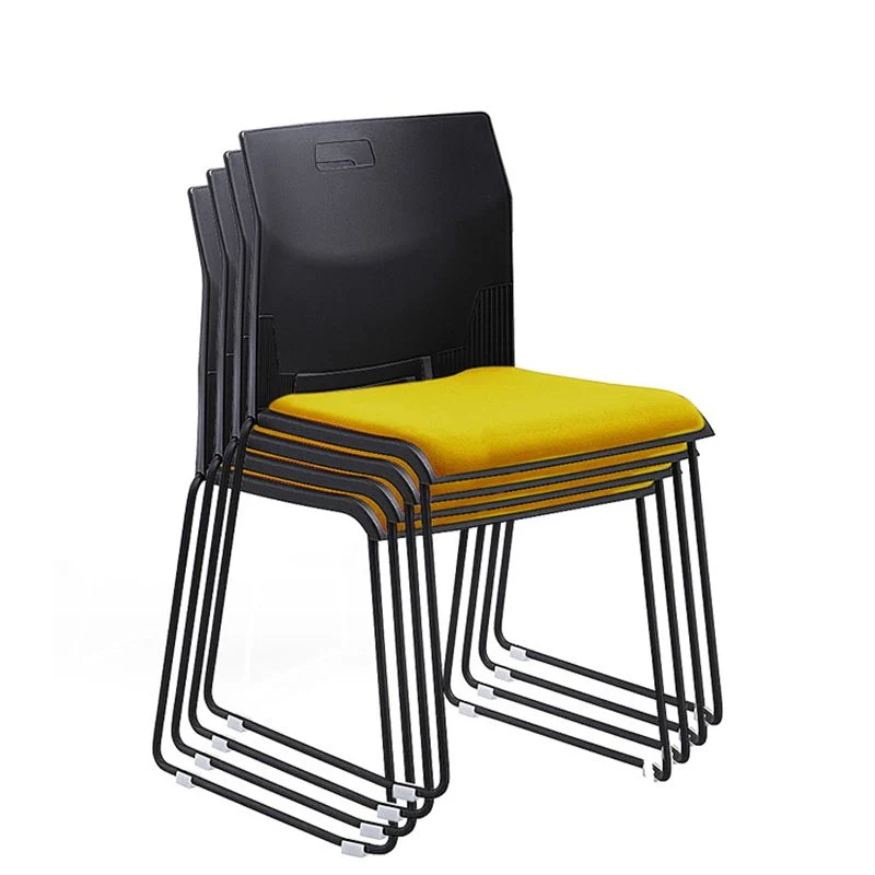 Chaise de conférence à dossier bas sans accoudoirs, chaise contemporaine à cadre en acier Clearhalo