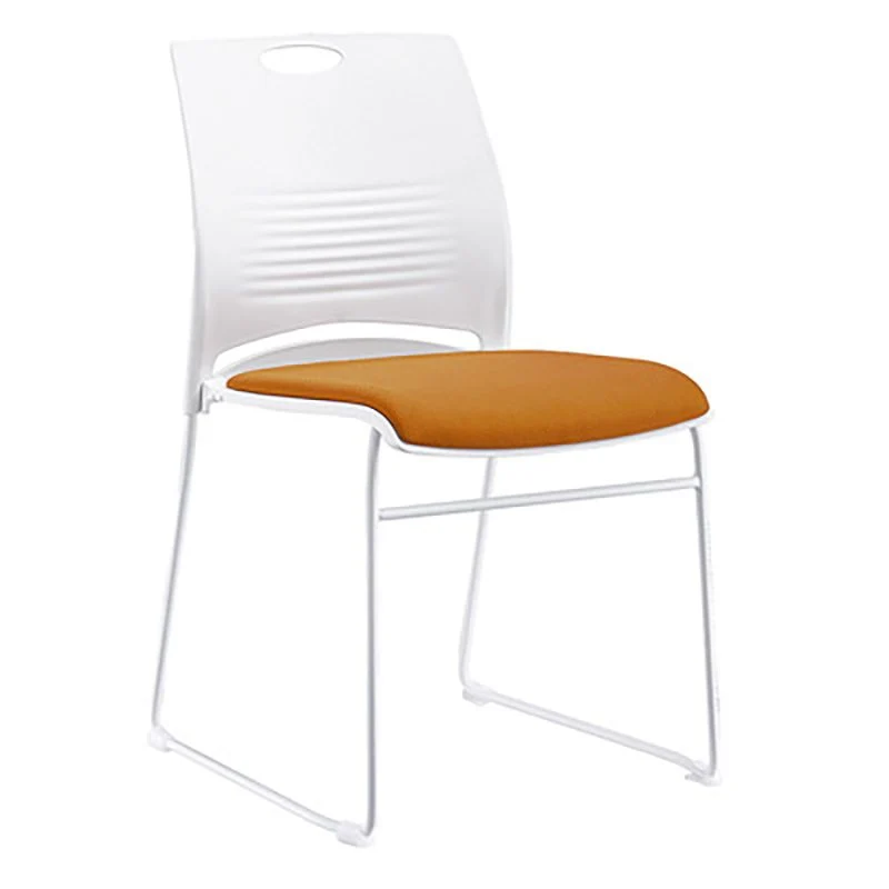 Chaise de conférence à dossier bas sans accoudoirs, coussin en microfibre, chaise contemporaine Clearhalo