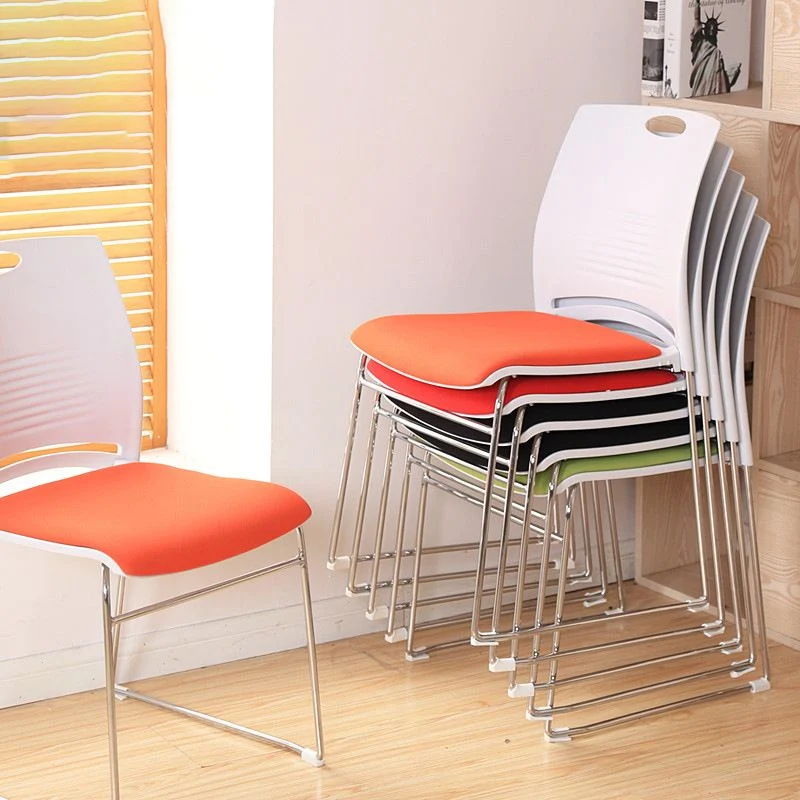 Chaise de conférence à dossier bas sans accoudoirs, coussin en microfibre, chaise contemporaine Clearhalo