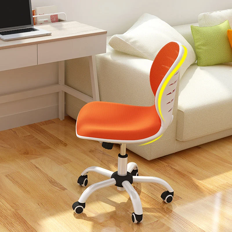 Chaise de conférence à dossier moyen, cadre en acier, chaise rembourrée avec roulettes Clearhalo