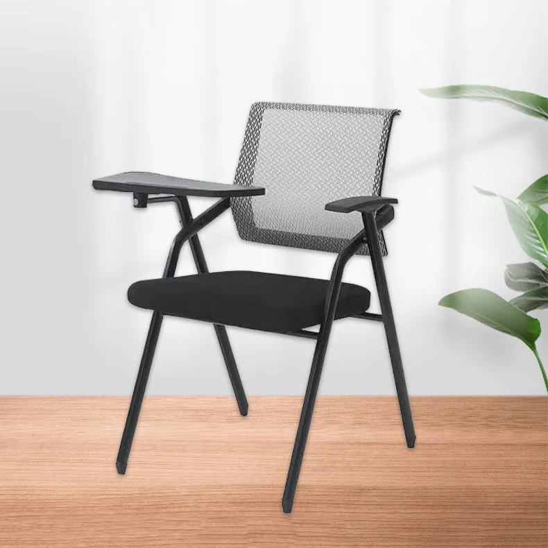 Chaise de conférence à dossier moyen, chaise de bureau contemporaine rembourrée Clearhalo
