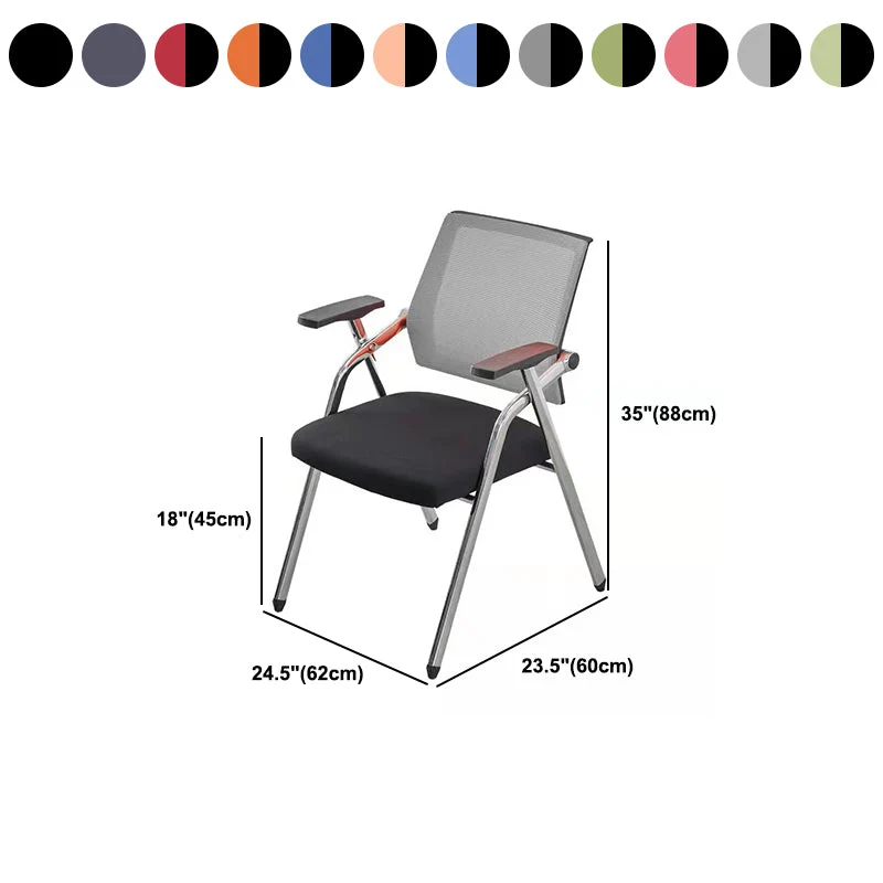 Chaise de conférence à dossier moyen, chaise de bureau contemporaine rembourrée Clearhalo