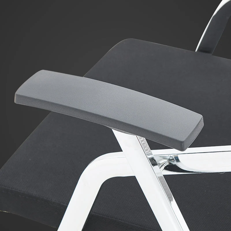 Chaise de conférence à dossier moyen en maille, chaise pliante contemporaine à bras fixes Clearhalo