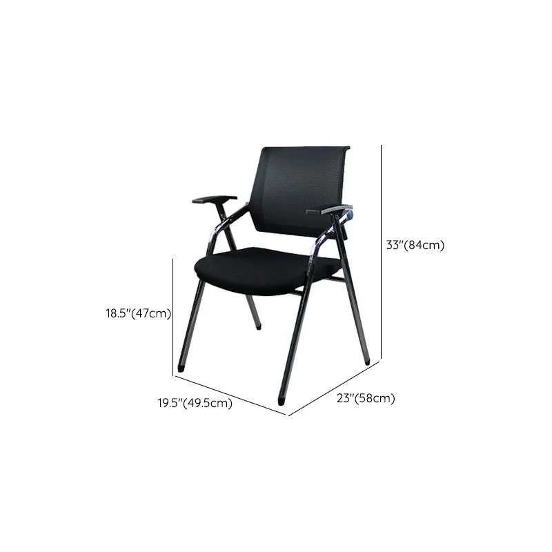 Chaise de conférence ergonomique en maille à dossier moyen, chaise de bureau pour bureau Clearhalo