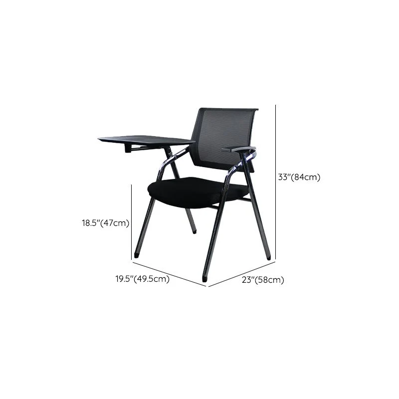 Chaise de conférence ergonomique en maille à dossier moyen, chaise de bureau pour bureau Clearhalo