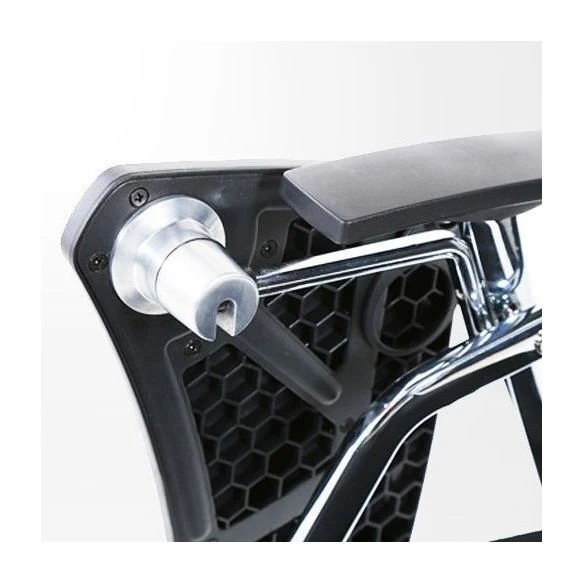 Chaise de conférence à mi-dossier en maille, chaise de bureau moderne à bras fixes pour bureau à domicile Clearhalo