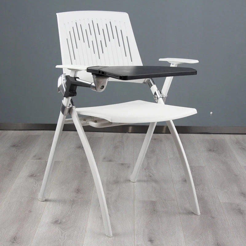 Chaise de conférence moderne avec chaise de bureau à cadre métallique à dossier moyen Clearhalo