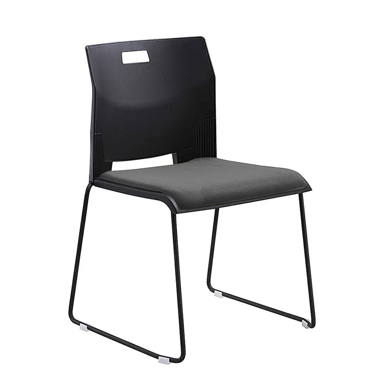 Chaise de conférence moderne avec structure en métal, chaise de bureau à dossier moyen Clearhalo