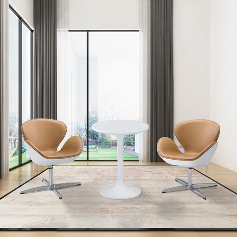 Chaise de conférence moderne sans bras, chaise mi-réglable pour le bureau Clearhalo
