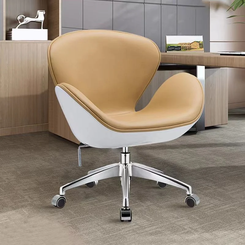 Chaise de conférence moderne sans bras, chaise mi-réglable pour le bureau Clearhalo