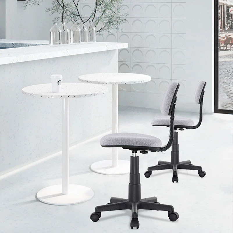 Chaise de conférence moderne sans bras, roues incluses, chaise de bureau pour le bureau Clearhalo