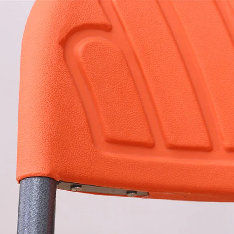 Chaise de conférence pliable sans accoudoirs, chaise de bureau en plastique moderne Clearhalo