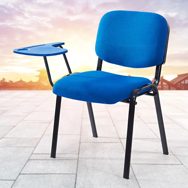 Chaise de conférence sans accoudoirs, chaise de bureau moderne à dossier moyen avec pieds en métal Clearhalo