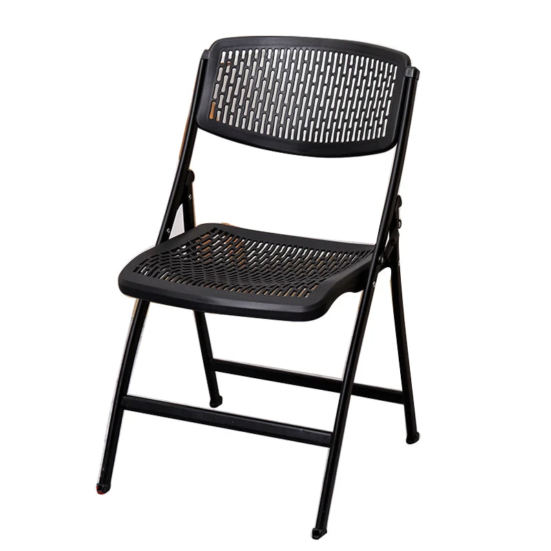 Chaise de conférence sans bras moderne, chaise de bureau à dossier bas en plastique Clearhalo