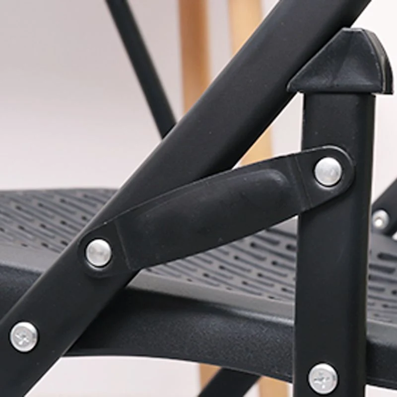Chaise de conférence sans bras moderne en plastique sans chaise de bureau à roues Clearhalo
