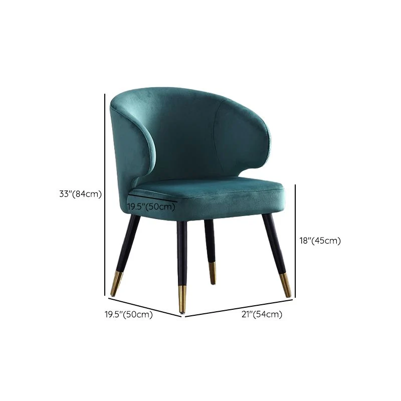 Chaise de conférence verte contemporaine, chaise ergonomique pour le bureau Clearhalo
