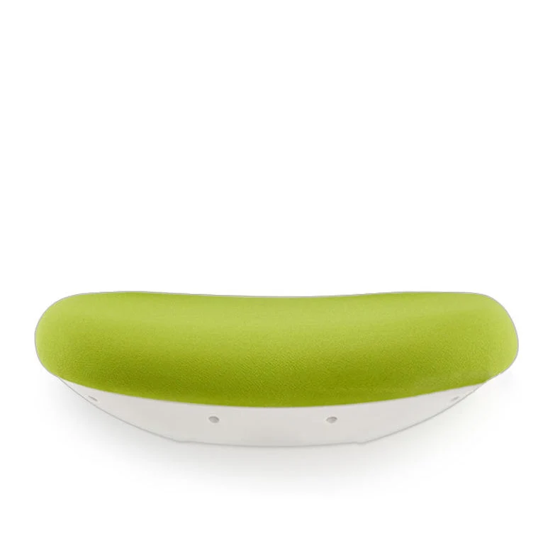 Chaise contemporaine à dossier moyen avec roulettes en orange/noir/vert Clearhalo
