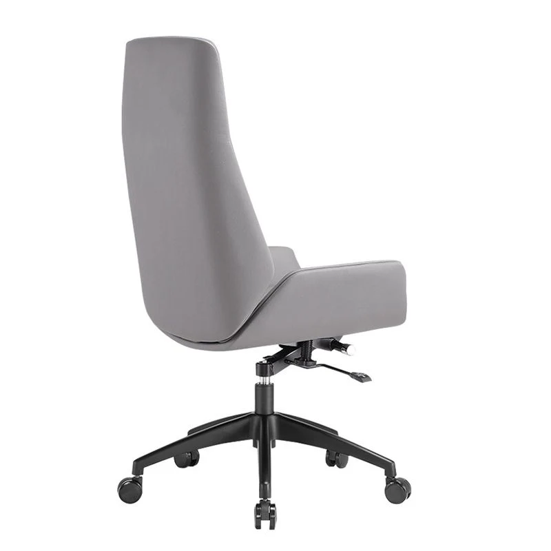 Chaise contemporaine, hauteur de siège réglable, oreiller inclus, chaise de bureau grise Clearhalo
