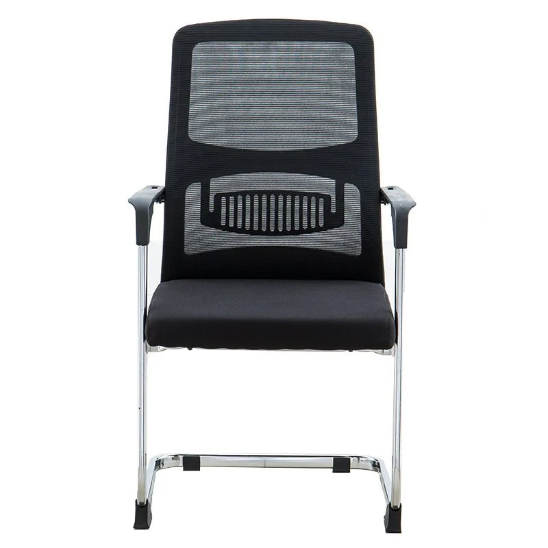 Chaise contemporaine de 23 po de large, chaise de bureau rembourrée AirGrid respirante noire Clearhalo