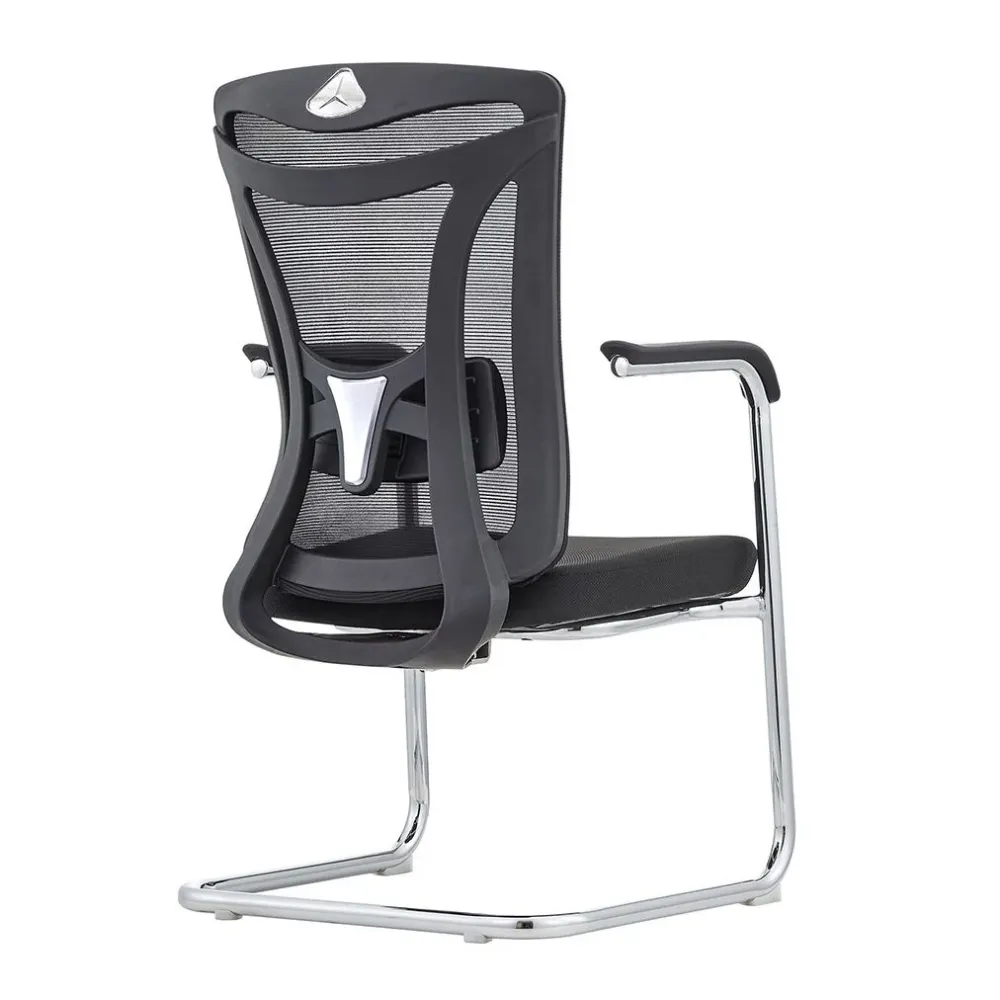 Chaise contemporaine en maille à dossier haut avec support lombaire réglable Clearhalo