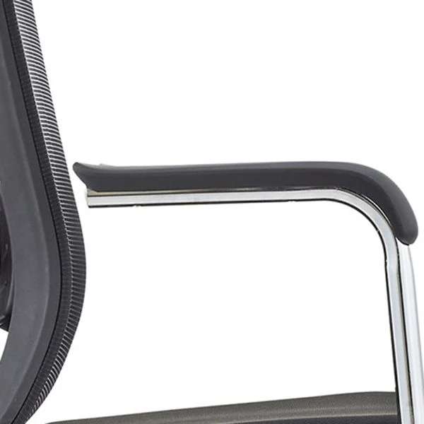 Chaise contemporaine en maille à dossier haut avec support lombaire réglable Clearhalo