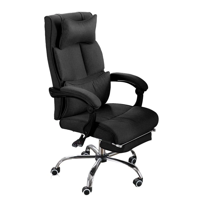Chaise coulissante moderne avec accoudoirs rembourrés, chaise ergonomique sans détresse avec roulettes Clearhalo