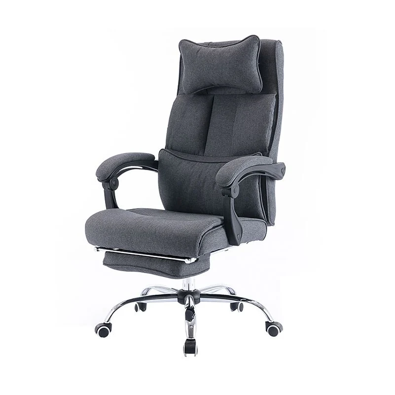 Chaise coulissante moderne avec accoudoirs rembourrés, chaise ergonomique sans détresse avec roulettes Clearhalo