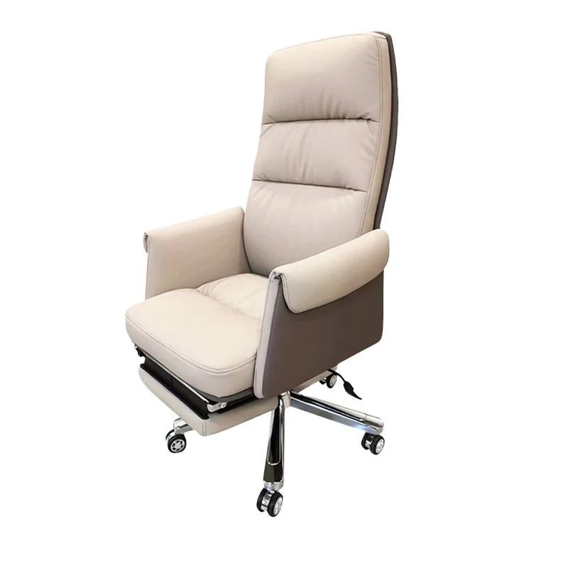 Chaise de direction contemporaine à dossier haut, chaise pivotante exécutive en simili cuir Clearhalo