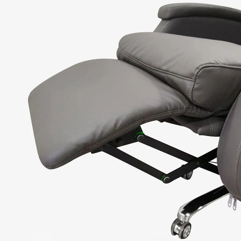 Chaise de direction contemporaine à dossier haut, chaise de bureau à mécanisme d'inclinaison Clearhalo