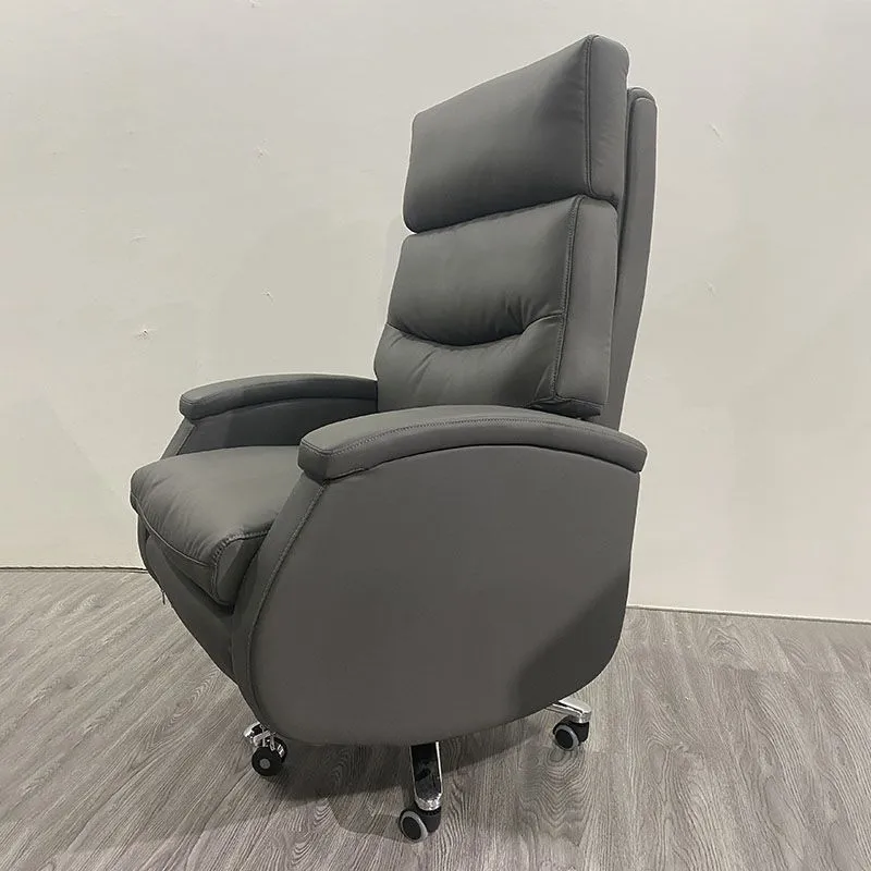 Chaise de direction contemporaine à dossier haut, chaise de bureau à mécanisme d'inclinaison Clearhalo