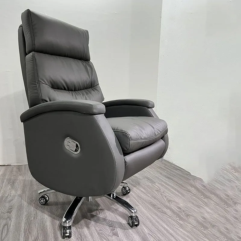 Chaise de direction contemporaine à dossier haut, chaise de bureau à mécanisme d'inclinaison Clearhalo