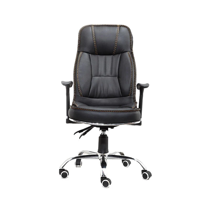 Chaise de direction contemporaine noire, chaise de direction rembourrée Clearhalo