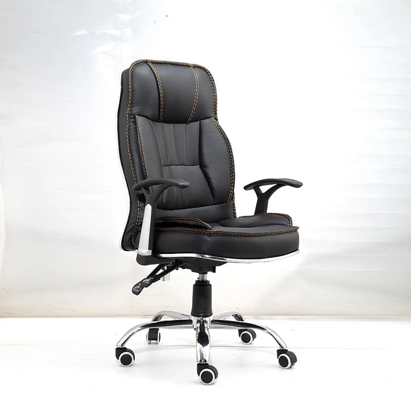 Chaise de direction contemporaine noire, chaise de direction rembourrée Clearhalo