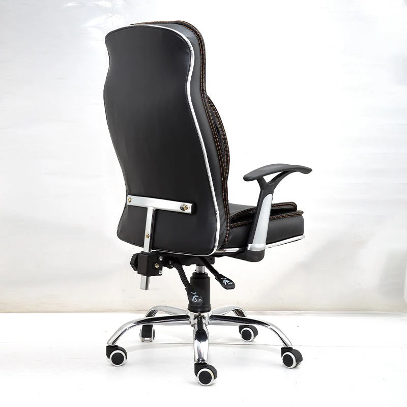 Chaise de direction contemporaine noire, chaise de direction rembourrée Clearhalo