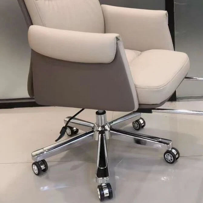 Chaise de direction contemporaine pivotante, accoudoirs inclus, chaise de direction en cuir Clearhalo