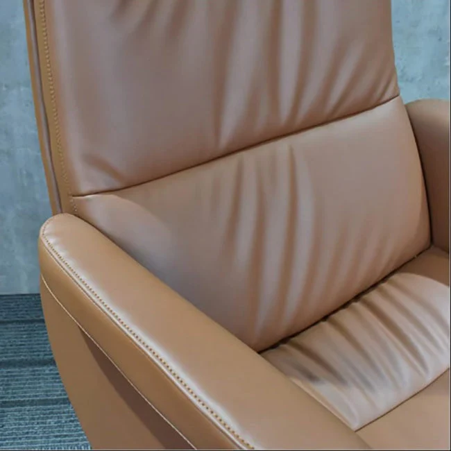 Chaise de direction en cuir moderne, chaise de direction réglable en hauteur pour le bureau Clearhalo