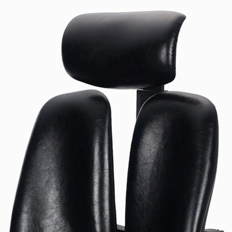 Chaise de direction en cuir moderne, chaise à dossier haut avec roulettes Clearhalo