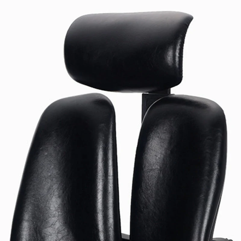 Chaise de direction en cuir moderne, chaise à dossier haut avec roulettes Clearhalo