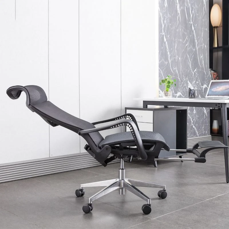 Chaise de direction à hauteur de siège réglable, chaise de bureau pivotante ergonomique moderne Clearhalo