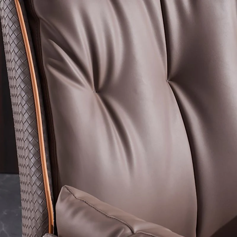 Chaise de direction moderne en cuir marron, chaise de direction pour bureau Clearhalo