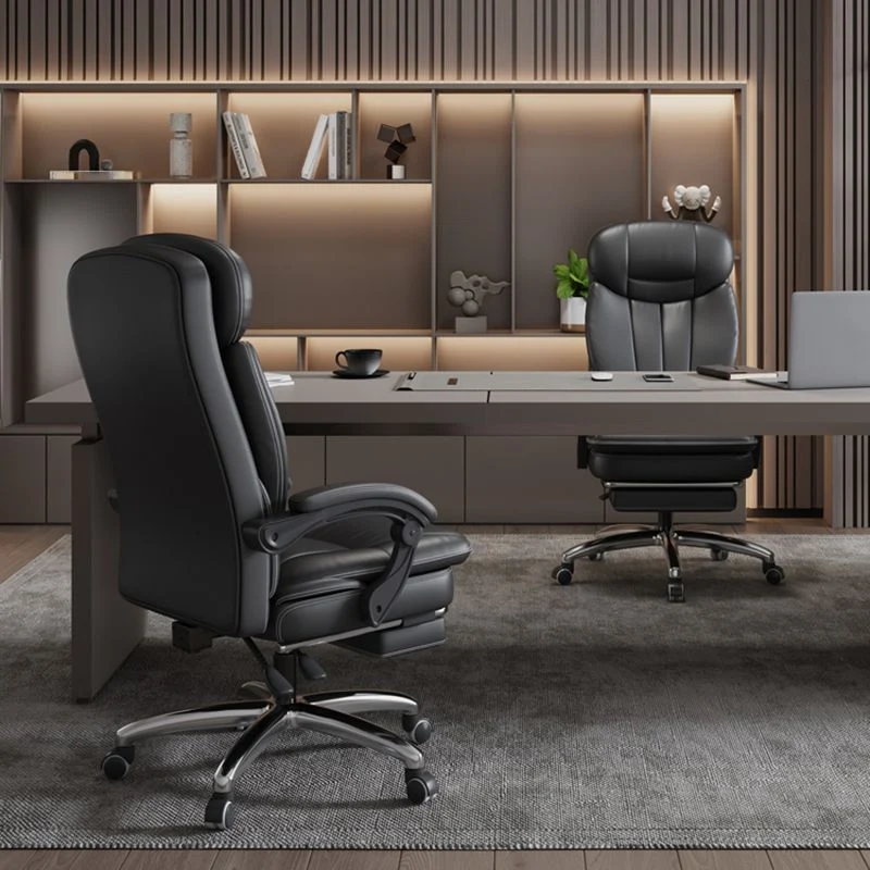 Chaise de direction moderne réglable en hauteur, bras rembourrés, chaise de direction incluse pour le bureau Clearhalo