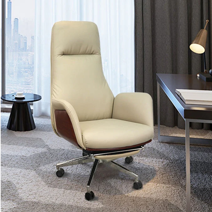 Chaise de direction moderne sans bras, chaise de direction à hauteur réglable pour le bureau Clearhalo
