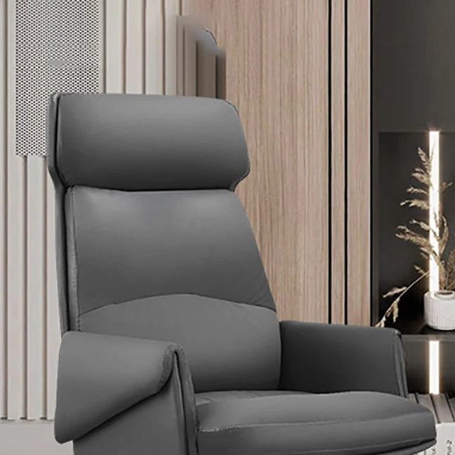 Chaise de direction moderne sans bras, mécanisme d'inclinaison, chaise de gestionnaire pour le bureau Clearhalo