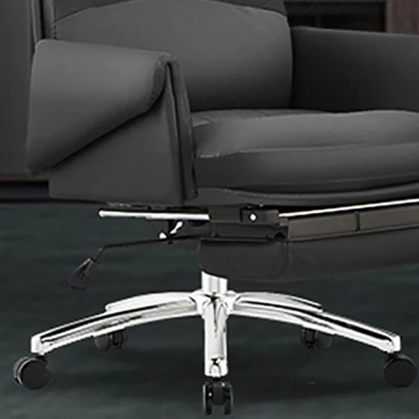 Chaise de direction moderne sans bras, mécanisme d'inclinaison, chaise de gestionnaire pour le bureau Clearhalo