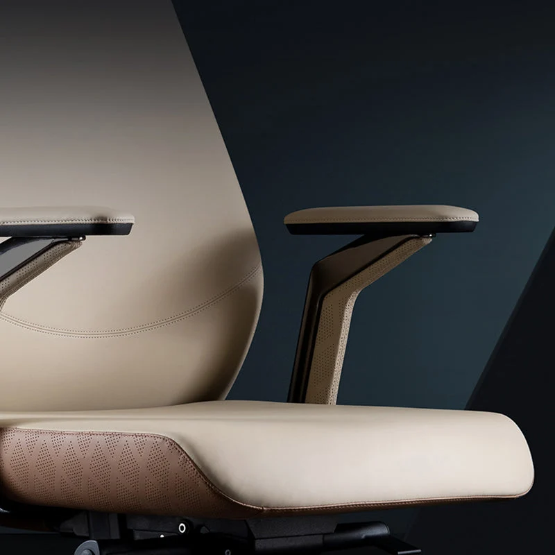 Chaise de direction pivotante contemporaine, bras rembourrés, chaise de direction pour bureau Clearhalo