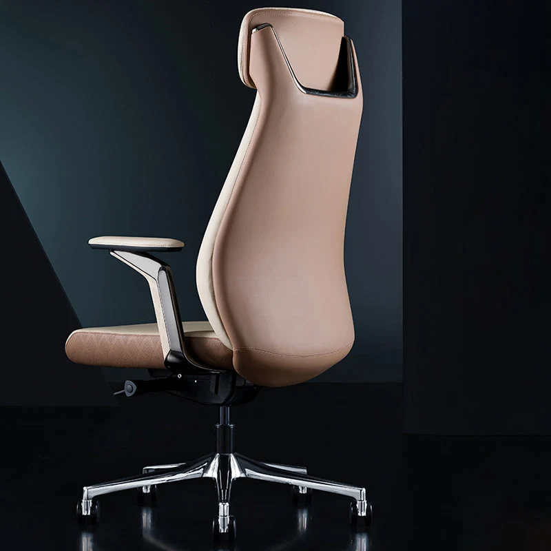 Chaise de direction pivotante contemporaine, bras rembourrés, chaise de direction pour bureau Clearhalo
